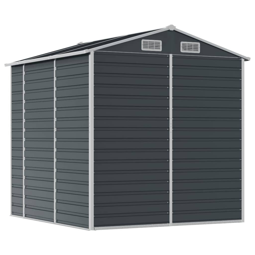 Garden Shed Outdoor Storage Tool House Lockable Galvanised Steel Anthracite