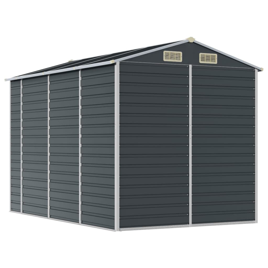 Garden Shed Outdoor Storage Tool House Lockable Galvanised Steel Anthracite