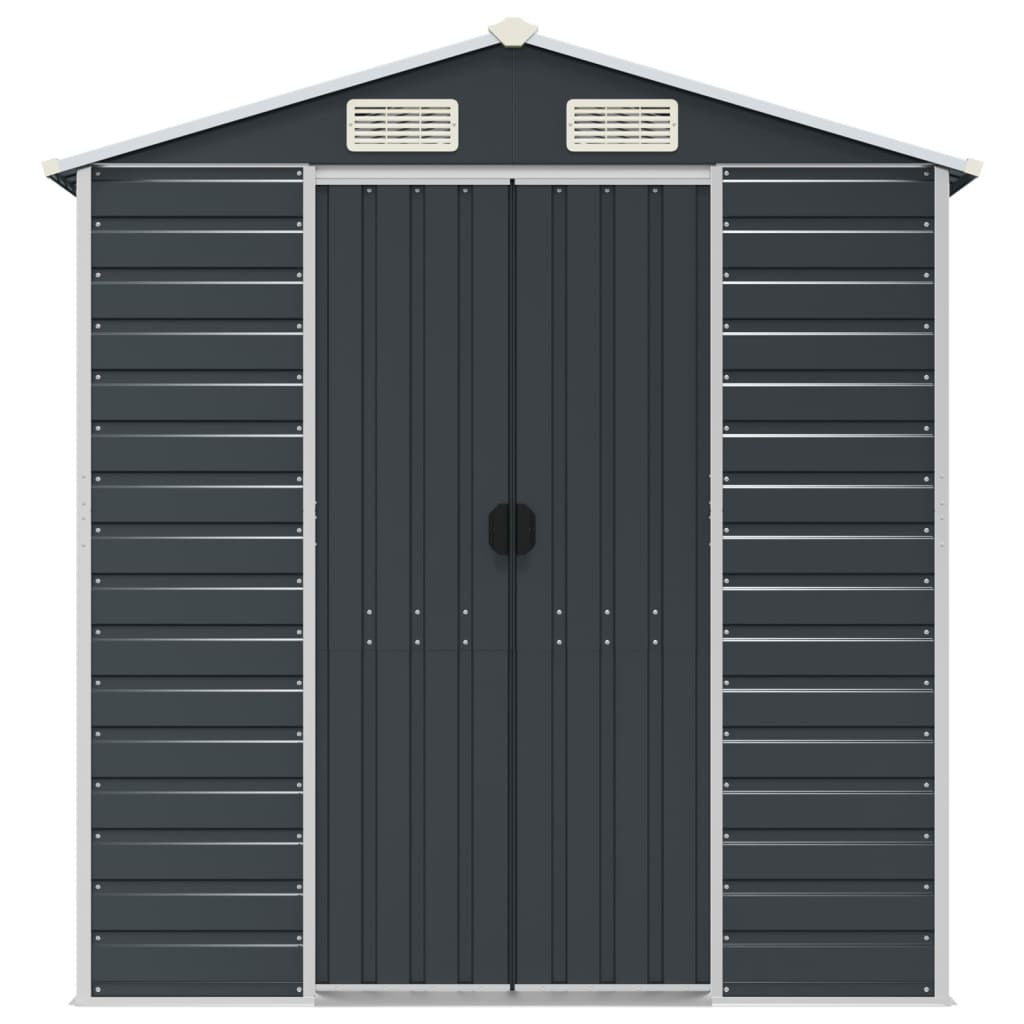 Garden Shed Outdoor Storage Tool House Lockable Galvanised Steel Anthracite