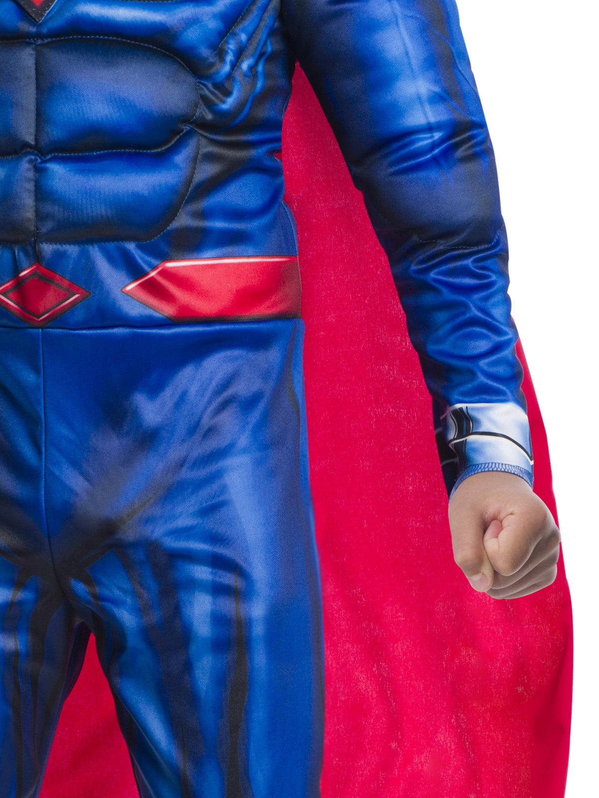 Superman Costume for Kids Deluxe Muscle Chest with Lenticular Logo Suit