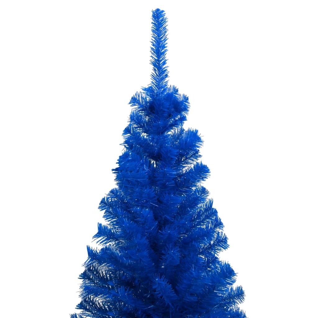 Artificial Christmas Tree with Stand Blue 210 cm PVC