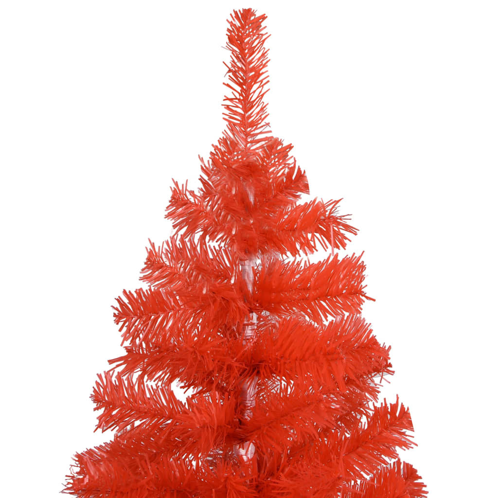 Artificial Christmas Tree with Stand Red 150 cm PVC