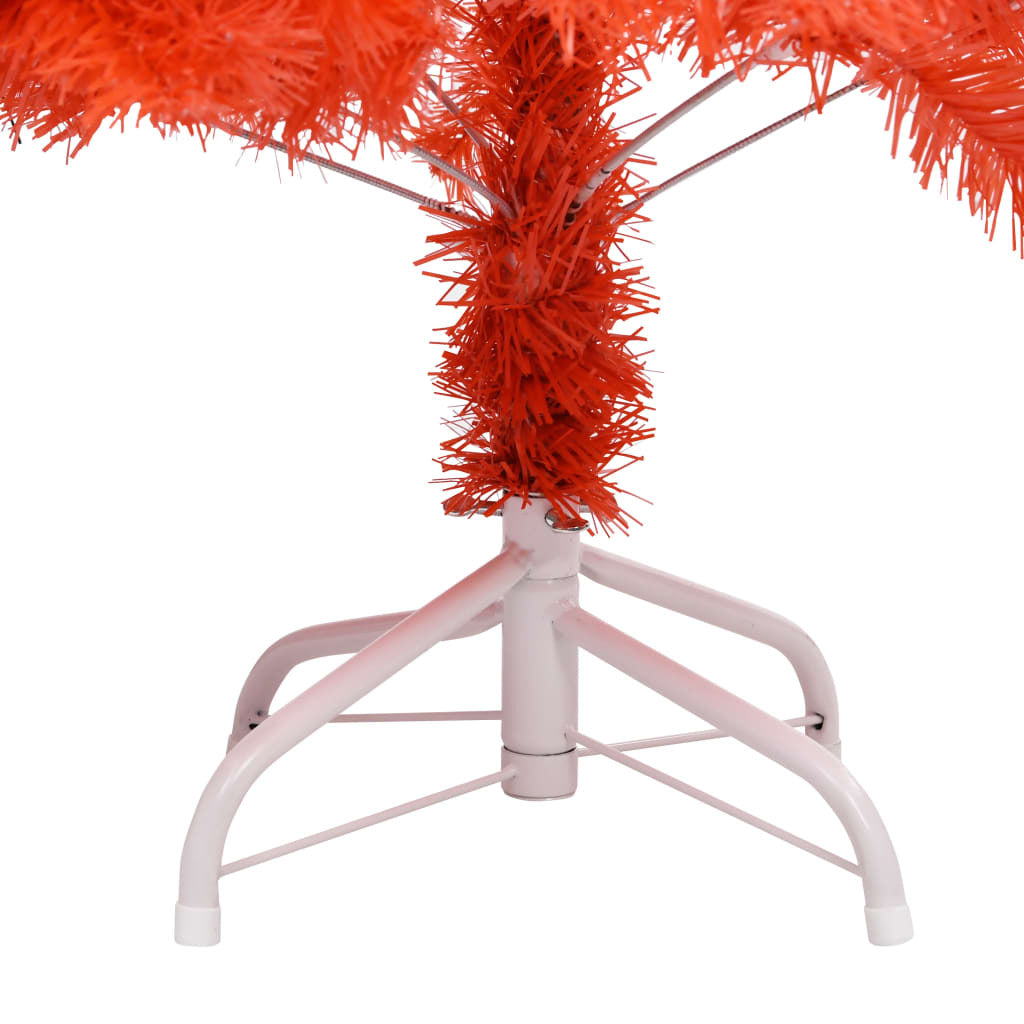Artificial Christmas Tree with Stand Red 210 cm PVC