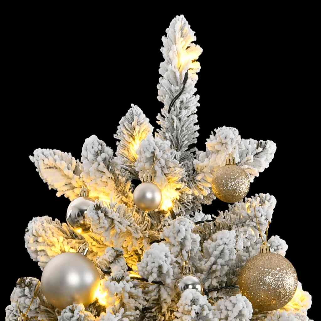 Artificial Hinged Christmas Tree 300 LEDs & Ball Set 240 cm