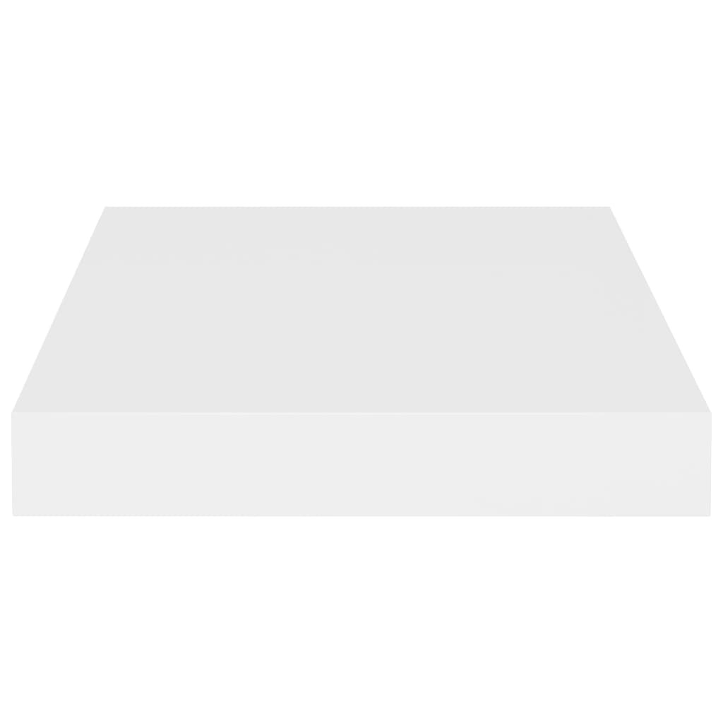 Floating Wall Shelves 2 pcs White 23x23.5x3.8 cm MDF