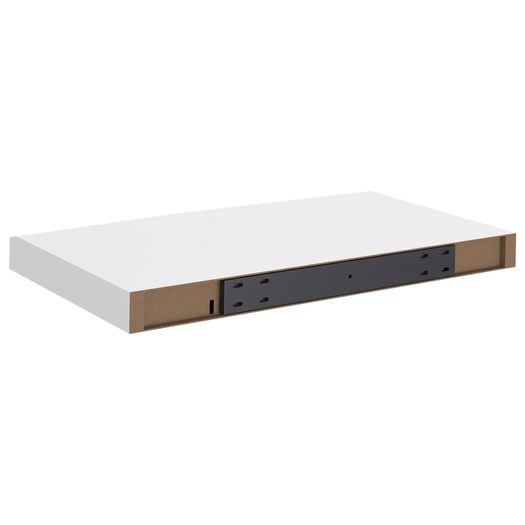 Floating Wall Shelves 2 pcs White 50x23x3.8 cm MDF
