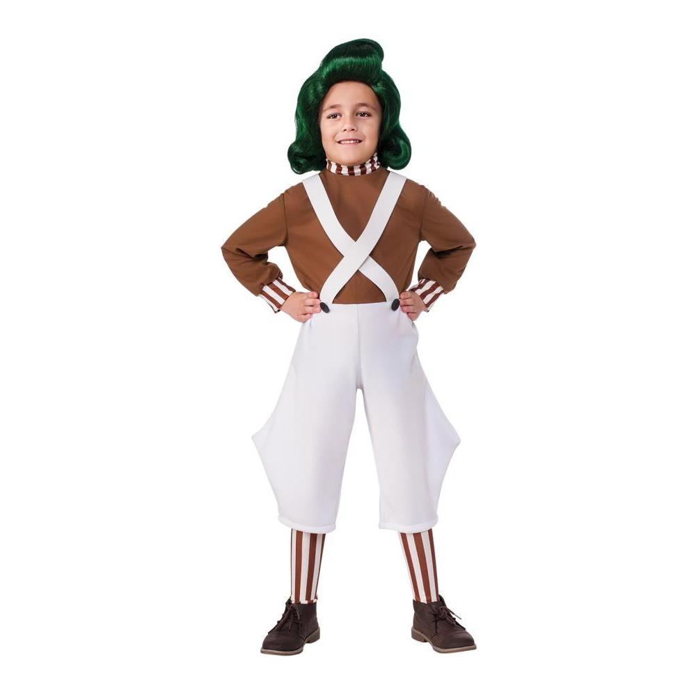 Oompa Loompa Wig for Kids – Official Licensed Willy Wonka Costume Accessory Green Colour