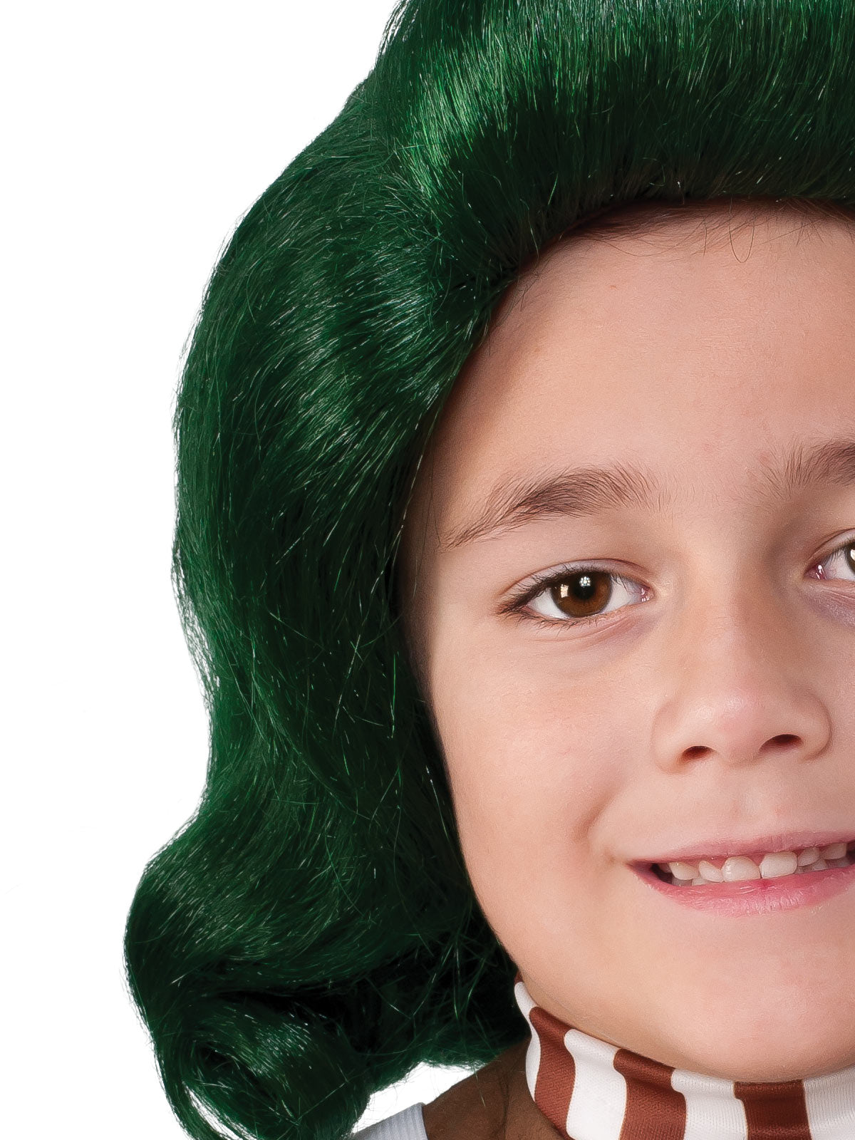 Oompa Loompa Wig for Kids – Official Licensed Willy Wonka Costume Accessory Green Colour