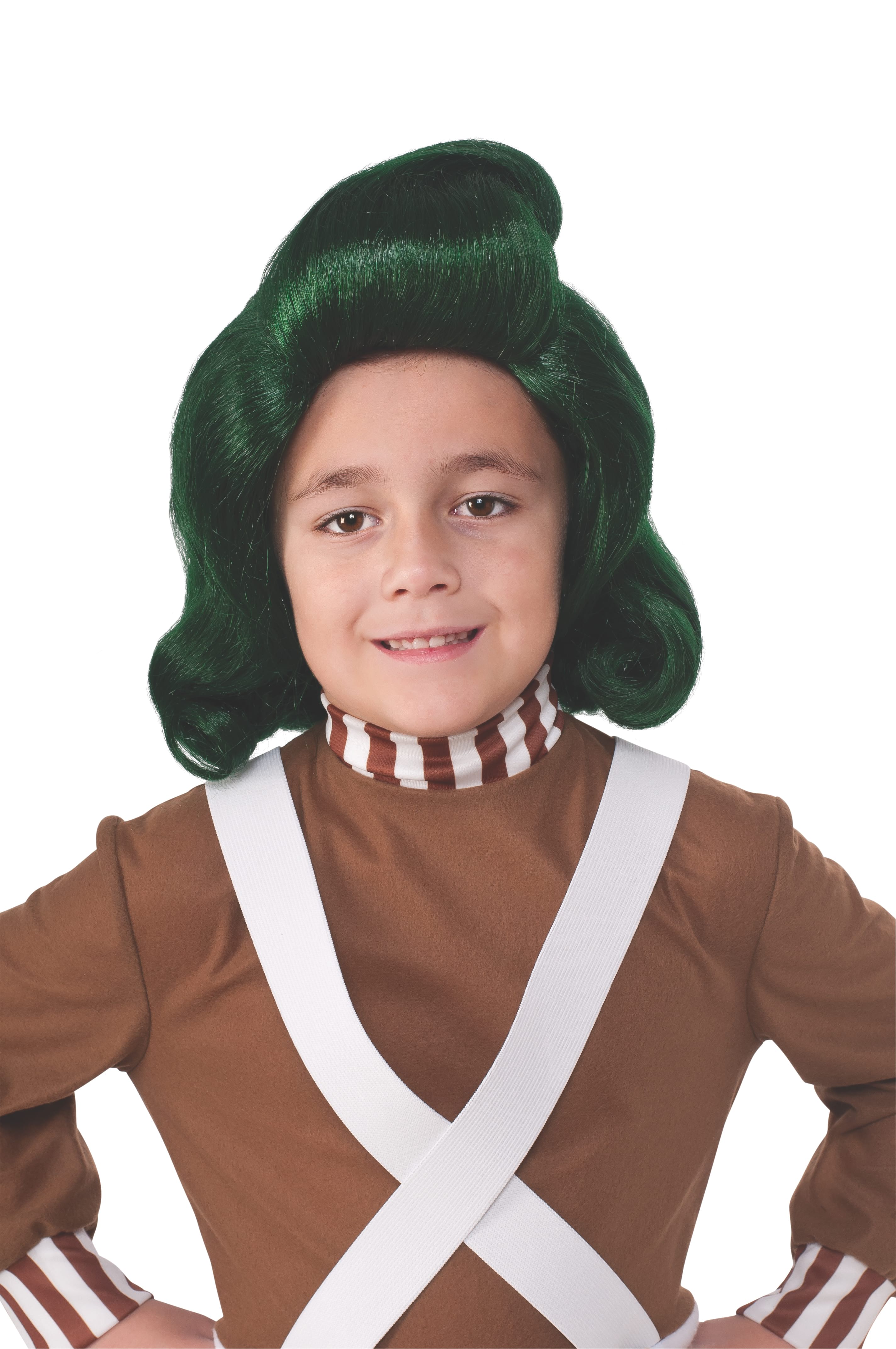 Oompa Loompa Wig for Kids – Official Licensed Willy Wonka Costume Accessory Green Colour