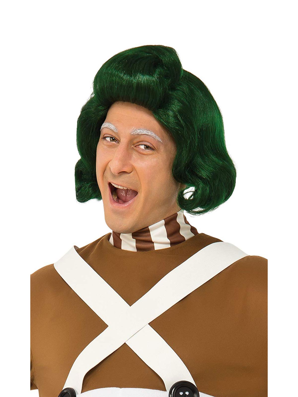 Oompa Loompa Wig for Adults – Official Licensed Willy Wonka Costume Accessory Green Colour