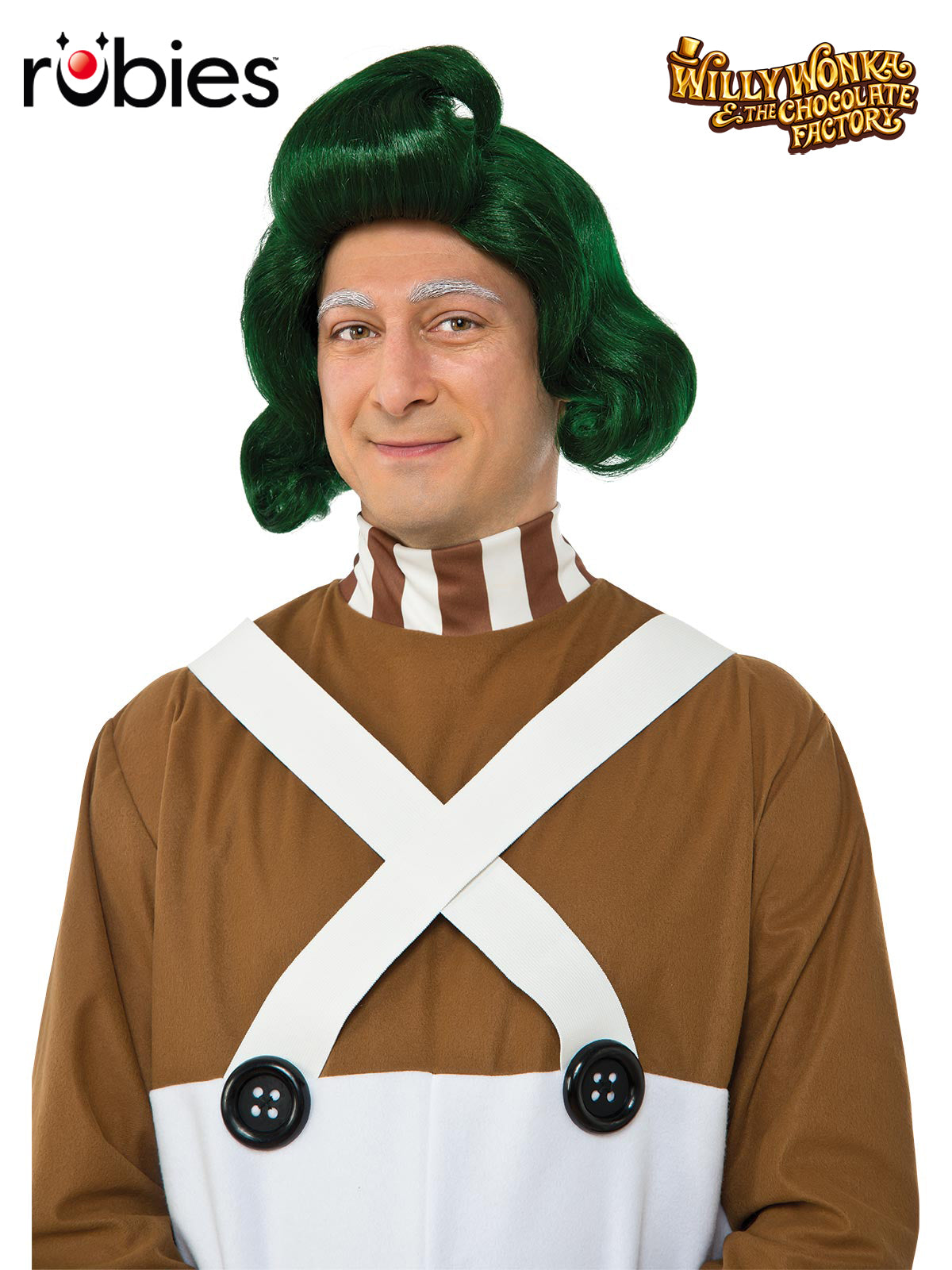 Oompa Loompa Wig for Adults – Official Licensed Willy Wonka Costume Accessory Green Colour