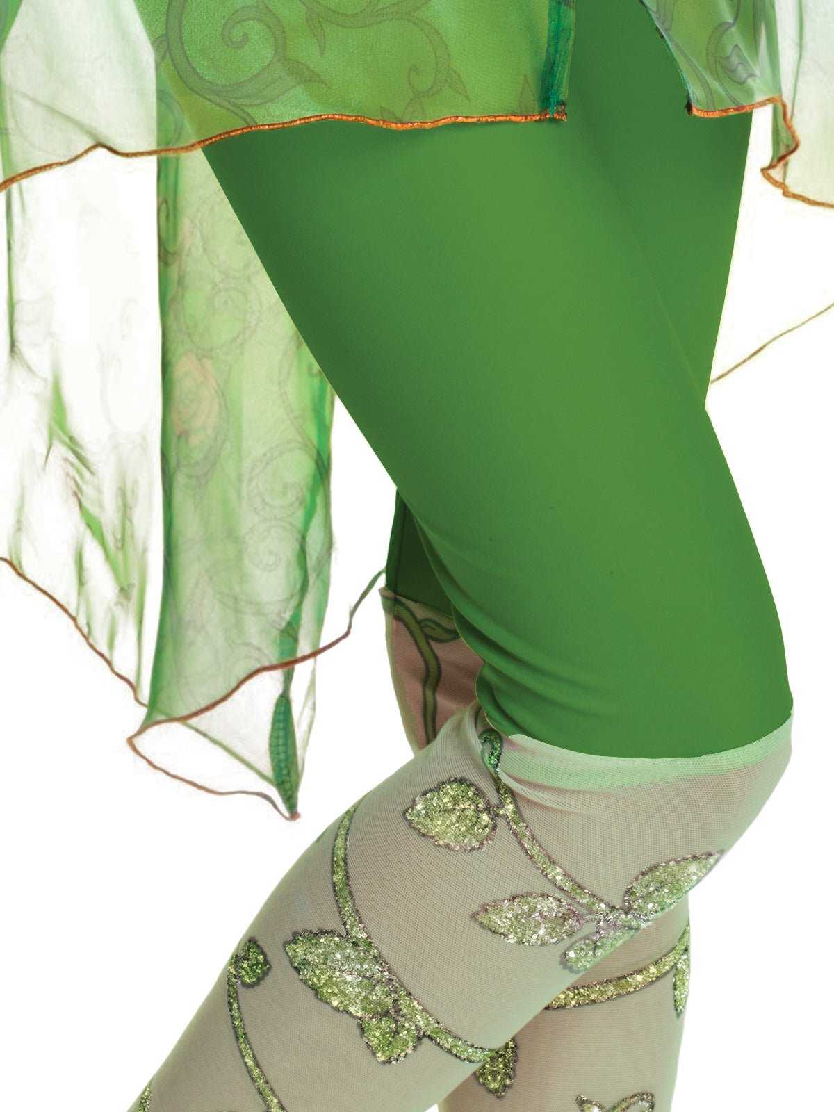 Poison Ivy Deluxe Green Leafy Costume Outfit for Girls