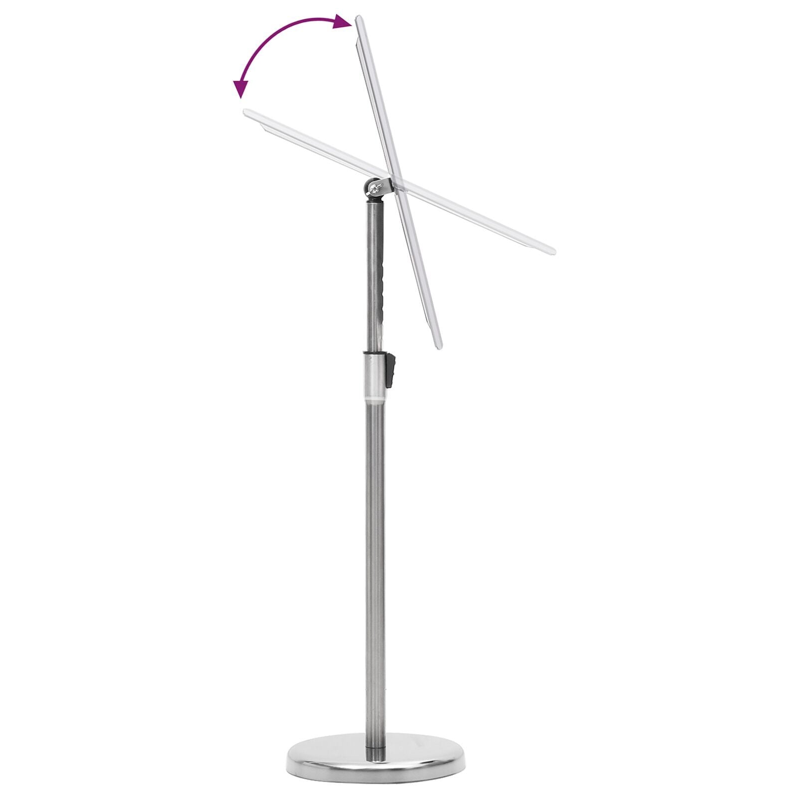 Poster Stands 2 pcs Silver 32.7 x 24 x 108 cm Aluminium