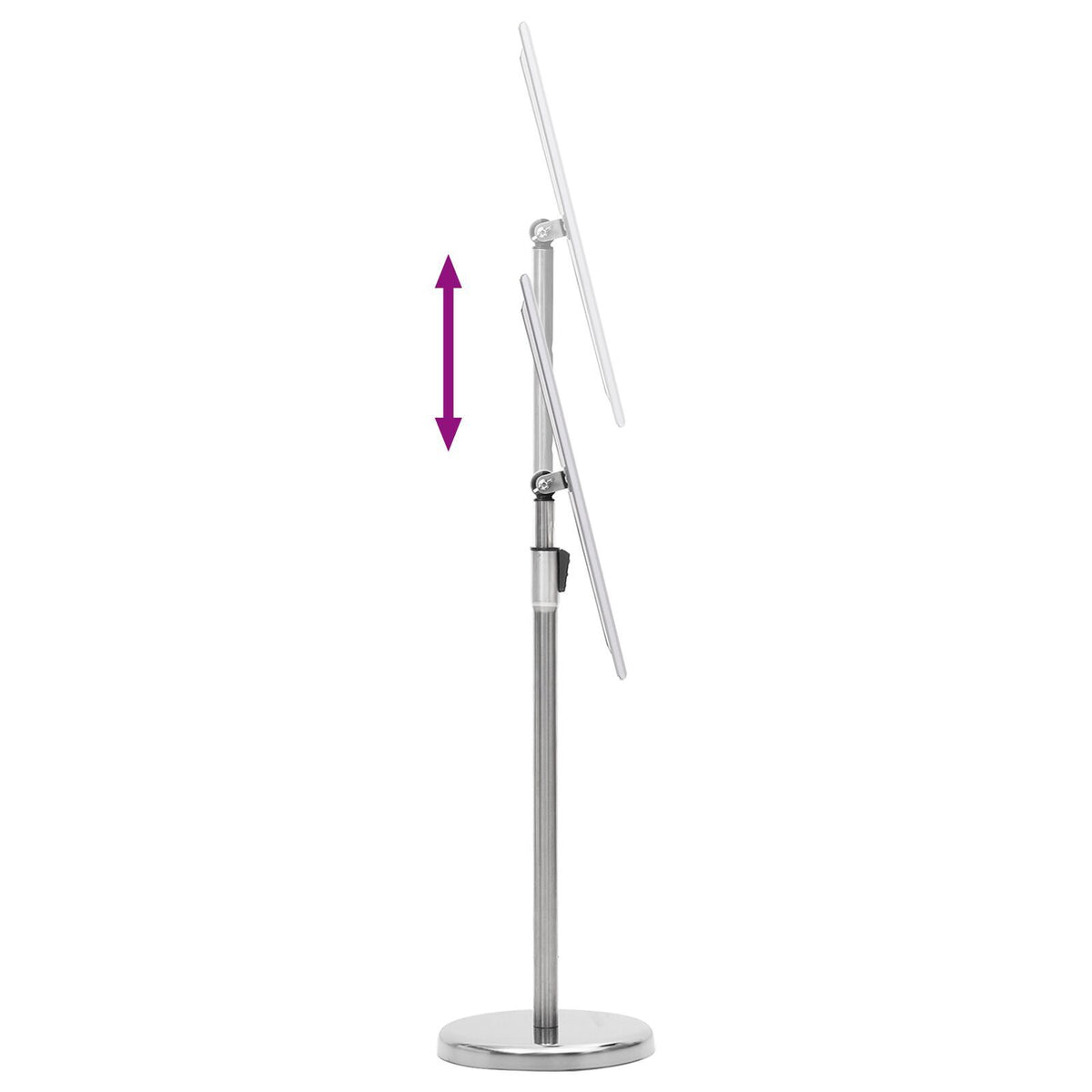 Poster Stands 2 pcs Silver 32.7 x 24 x 108 cm Aluminium