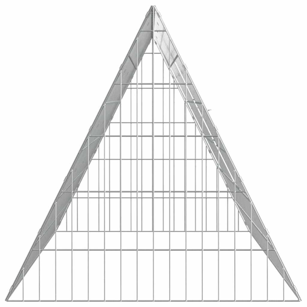 Chicken Cage Silver 215 x 55 x 55 cm Galvanised Steel