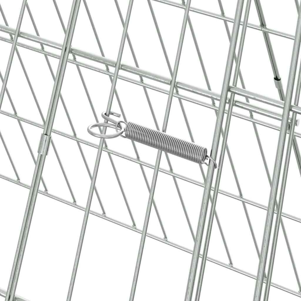 Chicken Cage Silver 215 x 55 x 55 cm Galvanised Steel
