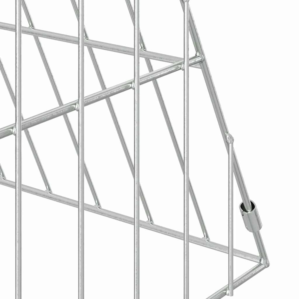 Chicken Cage Silver 215 x 55 x 55 cm Galvanised Steel