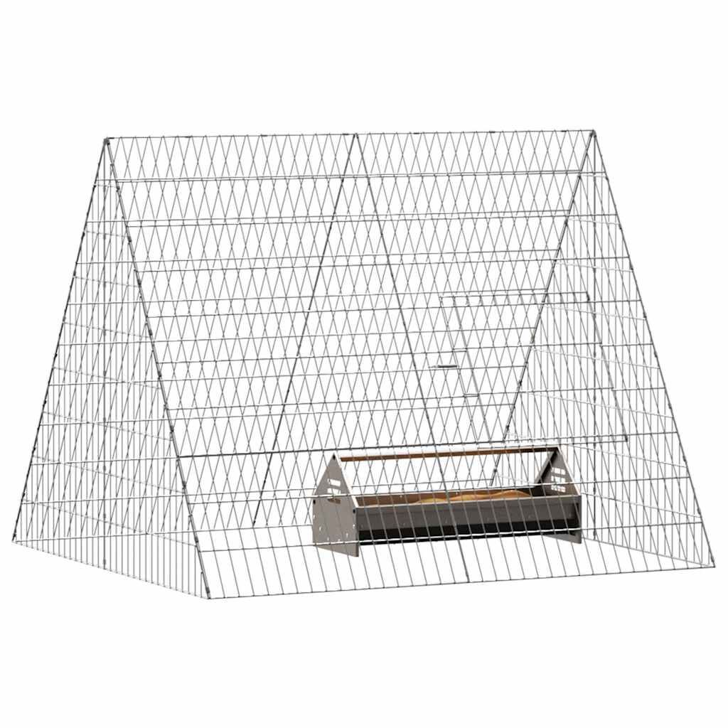 Chicken Cage Silver 110 x 100 x 85 cm Galvanised Steel