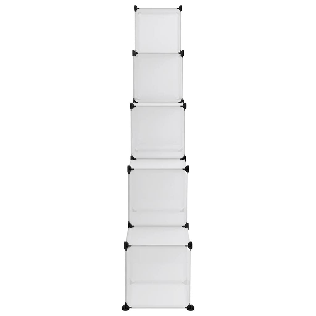 Storage Cube Organiser with 15 Cubes Transparent PP
