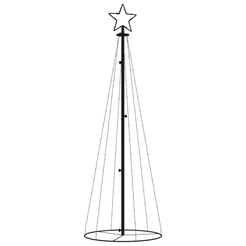 Christmas Cone Tree LED 108 Lights Indoor Outdoor Xmas Decor 70x180cm Warm White