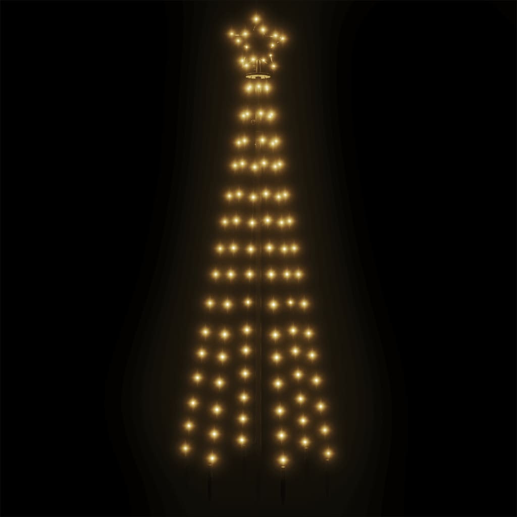 Christmas Cone Tree LED 108 Lights Indoor Outdoor Xmas Decor 70x180cm Warm White