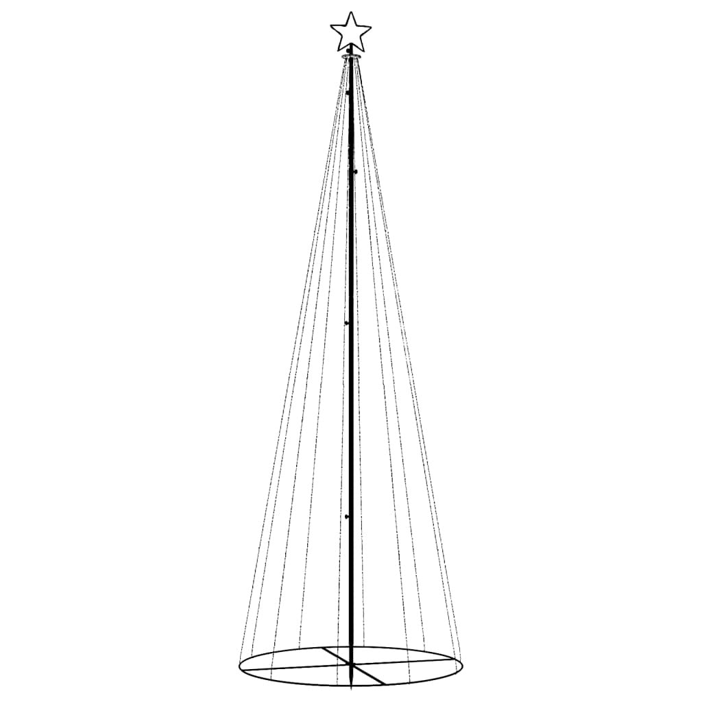 Christmas Cone Tree LED 310 Lights Indoor Outdoor Xmas Decor 100x300cm Blue