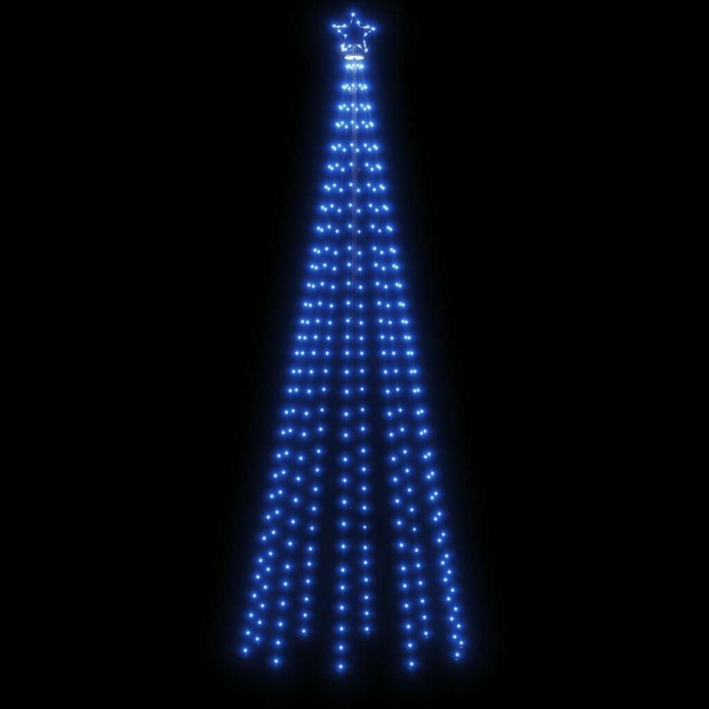 Christmas Cone Tree LED 310 Lights Indoor Outdoor Xmas Decor 100x300cm Blue