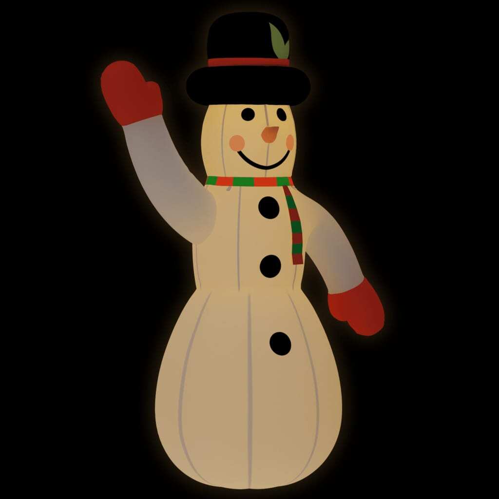 Christmas Inflatable Snowman LED Lights Oxford Fabric Outdoor Decor 455cm