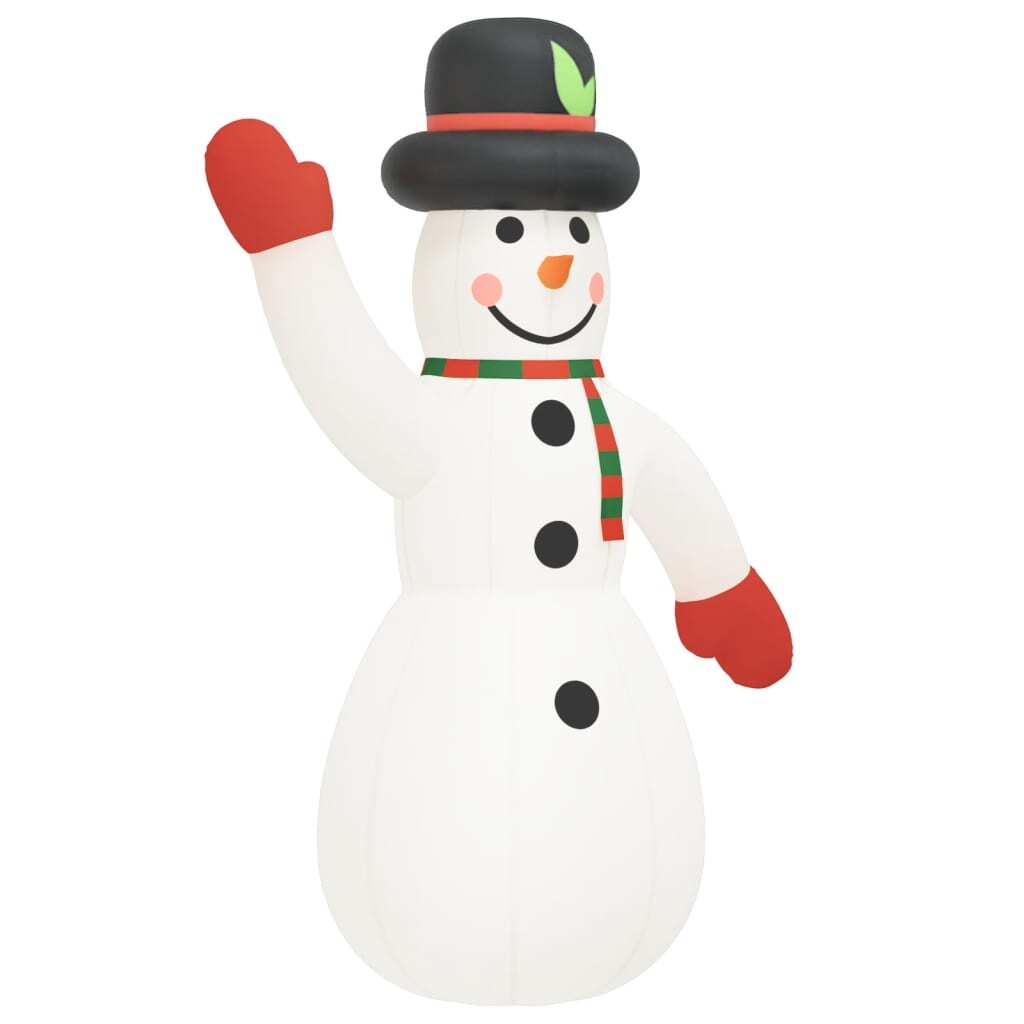 Christmas Inflatable Snowman LED Lights Oxford Fabric Outdoor Decor 455cm