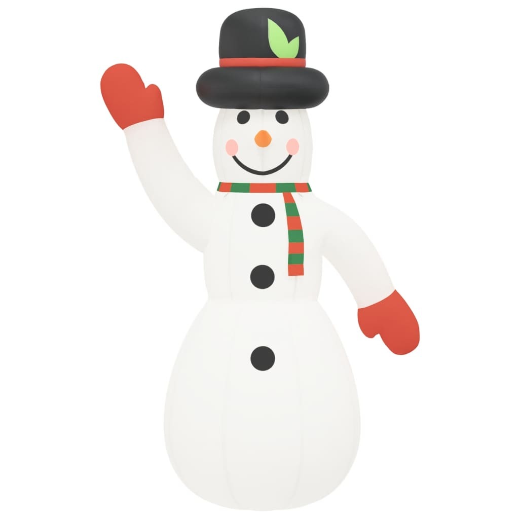 Christmas Inflatable Snowman LED Lights Oxford Fabric Outdoor Decor 455cm