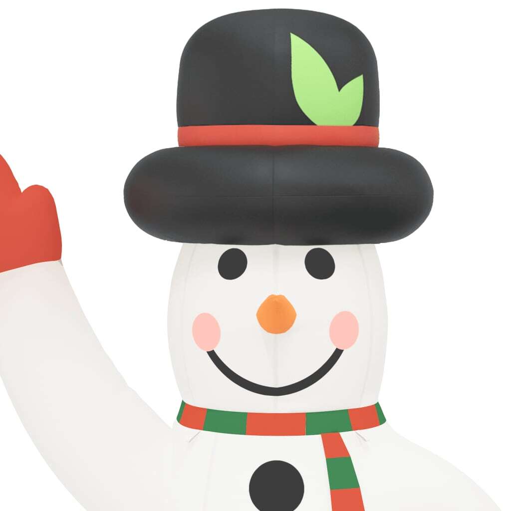 Christmas Inflatable Snowman LED Lights Oxford Fabric Outdoor Decor 455cm