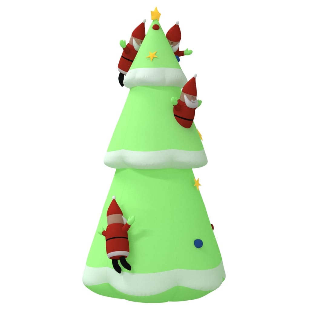 Inflatable Christmas Tree LED Lights Oxford Fabric Outdoor Decor 500cm Green