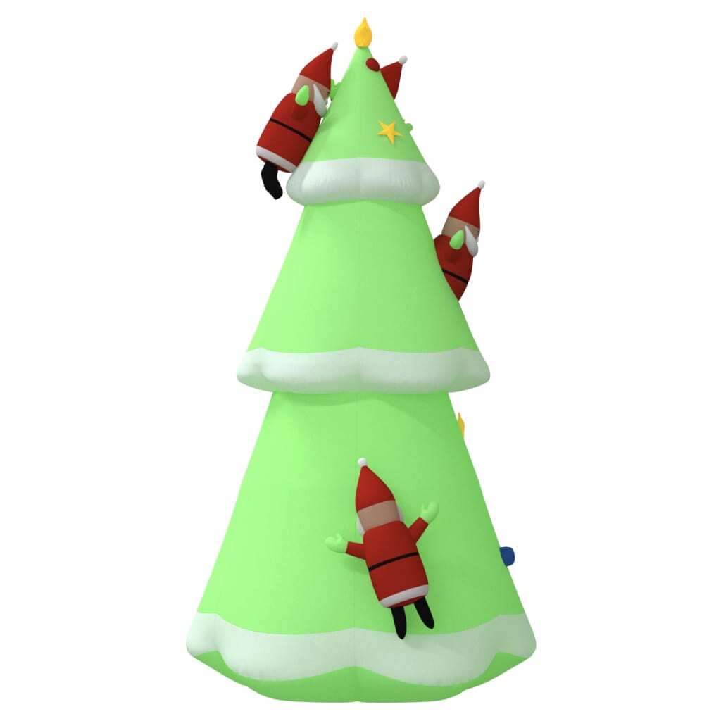 Inflatable Christmas Tree LED Lights Oxford Fabric Outdoor Decor 500cm Green