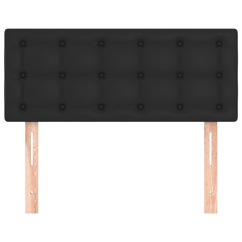 Headboard Black 100 cm Faux Leather