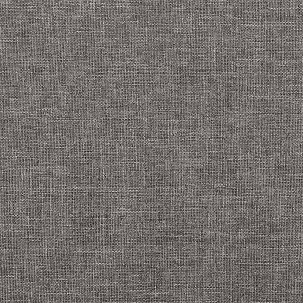 Footstool Fabric Plywood Frame Sturdy Compact Living Room 60x50x41cm Dark Grey