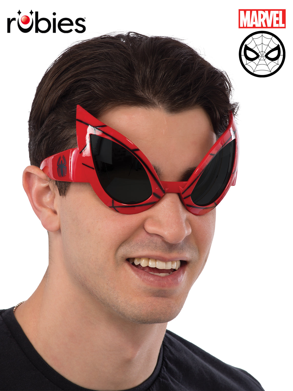 Spider Man Goggles for Adults Moulded Eye Wear with Web Superhero