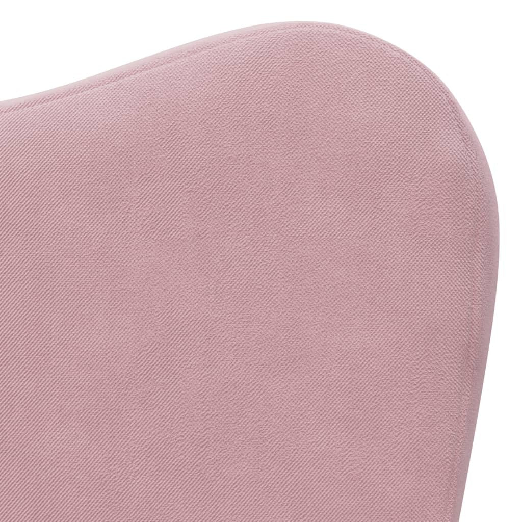 Kids' Sofa Bed Pink Soft Plush