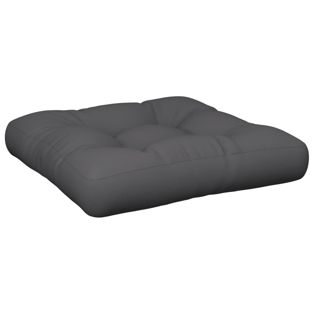 Pallet Cushion Polyester Fabric Water Resistant Outdoor 50x50x12cm Anthracite