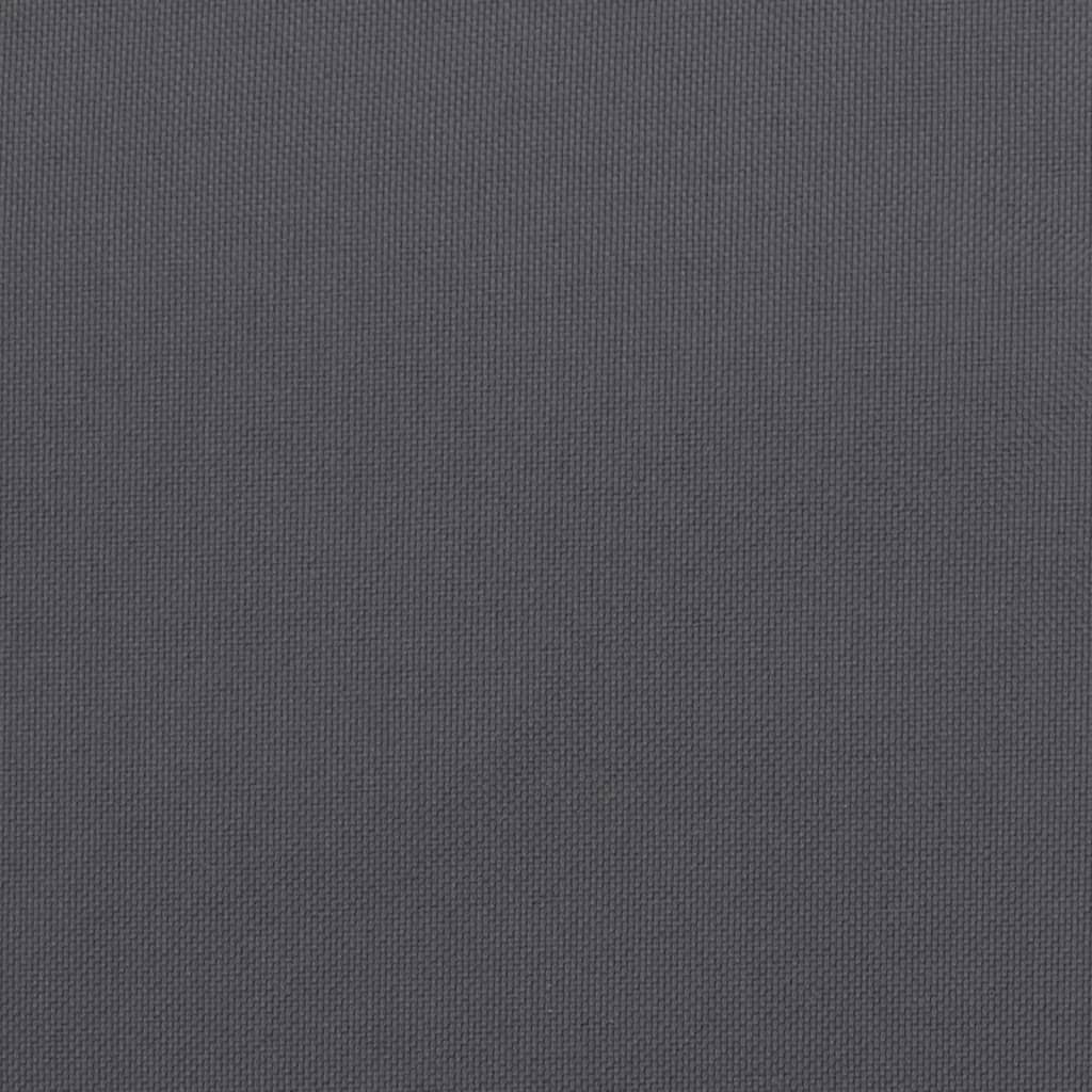 Pallet Cushion Polyester Fabric Water Resistant Outdoor 50x50x12cm Anthracite