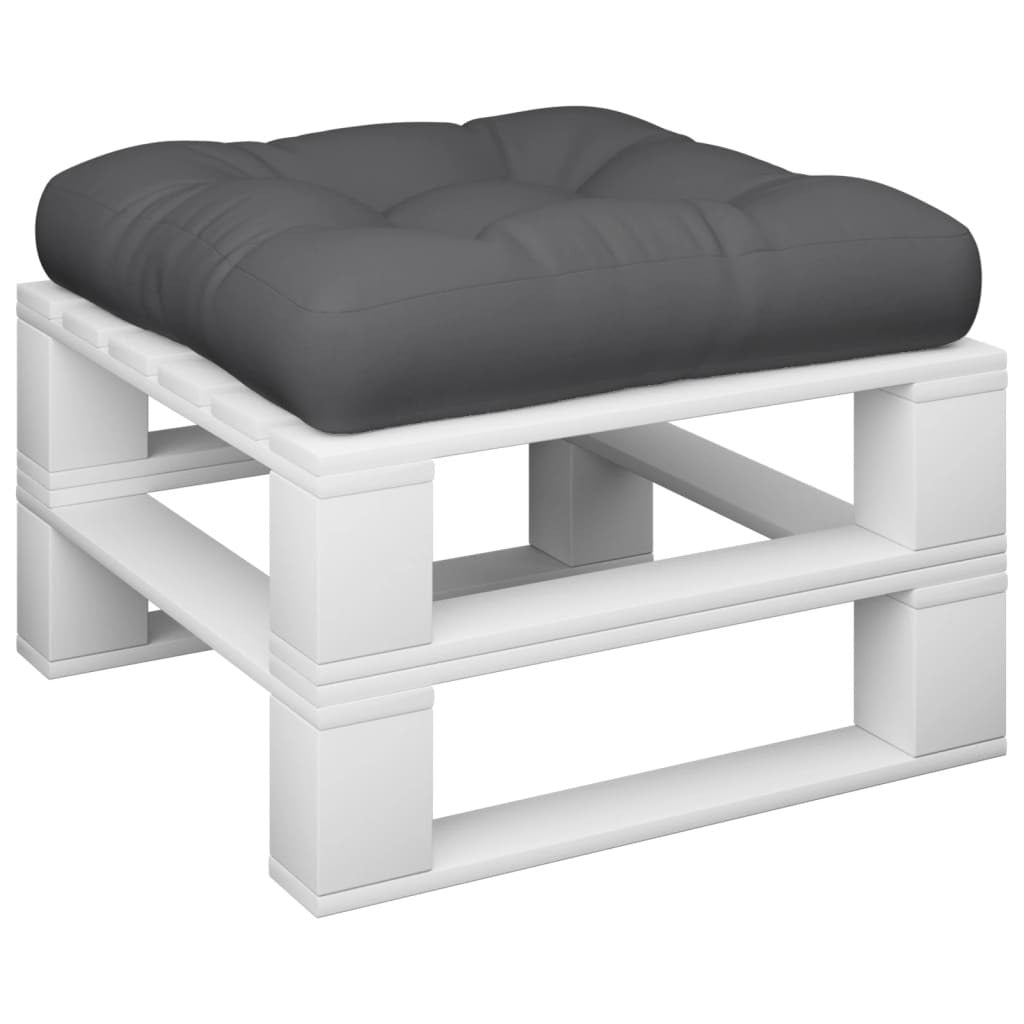 Pallet Cushion Polyester Fabric Water Resistant Outdoor 50x50x12cm Anthracite