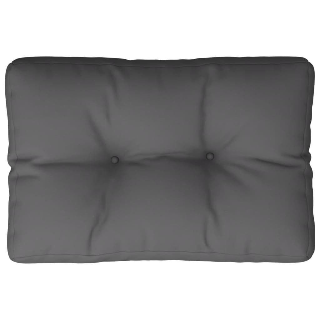 Pallet Cushion Polyester Fabric Water Resistant Outdoor 60x40x12cm Anthracite