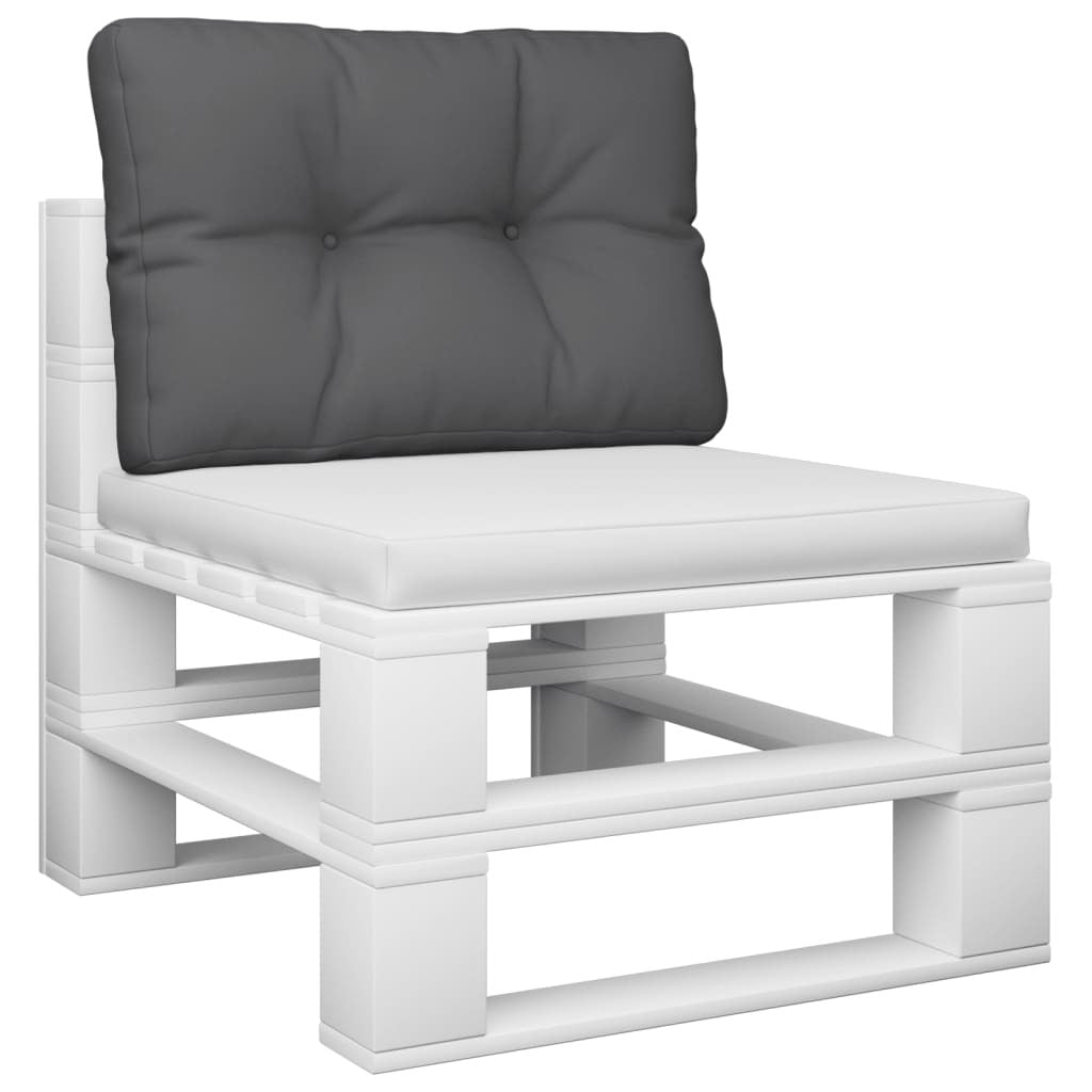 Pallet Cushion Polyester Fabric Water Resistant Outdoor 60x40x12cm Anthracite