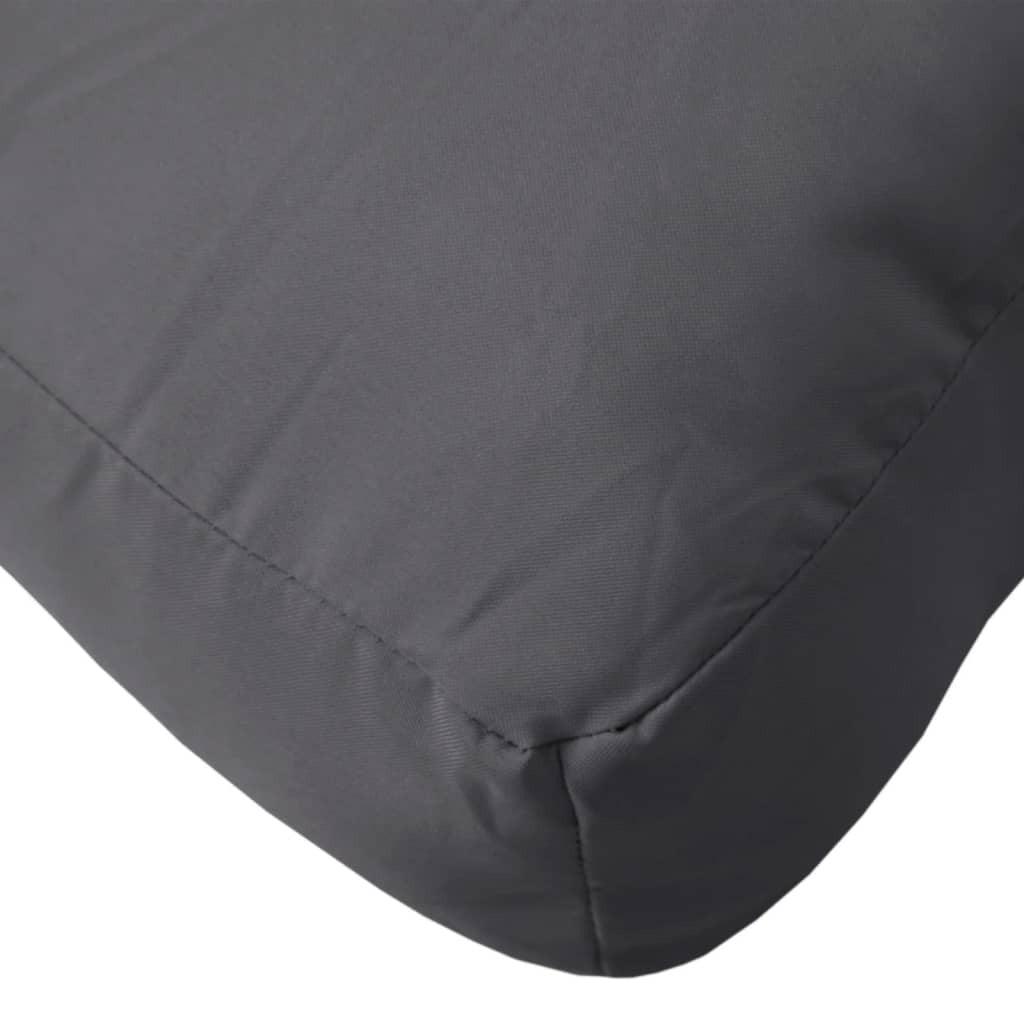 Pallet Cushion Polyester Fabric Water Resistant Outdoor 60x40x12cm Anthracite
