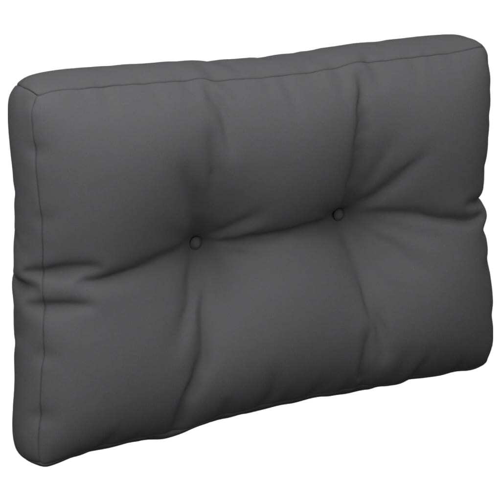 Pallet Cushion Polyester Fabric Water Resistant Outdoor 60x40x12cm Anthracite