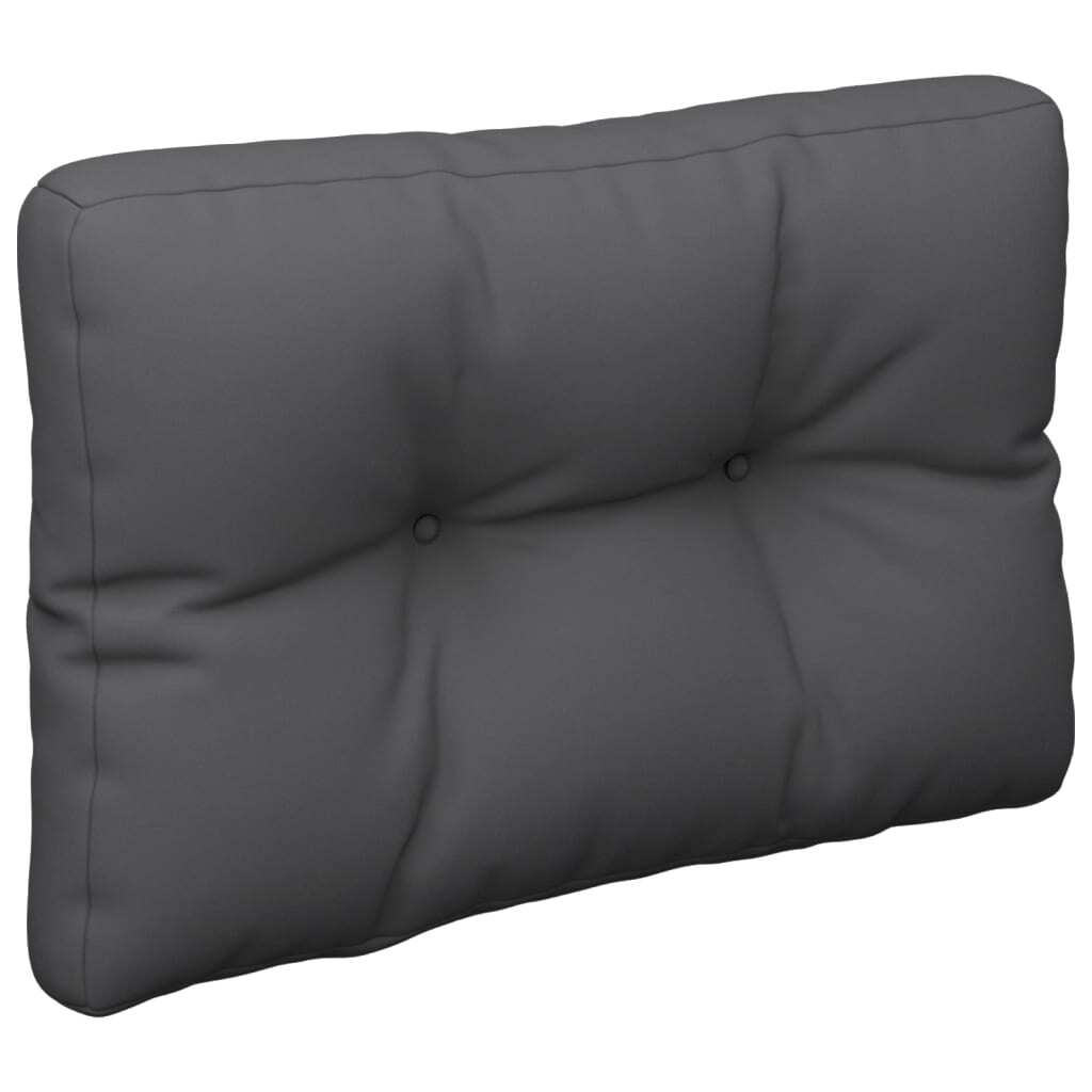 Pallet Cushions 2pcs Polyester Fabric Water Resistant Outdoor Patio Anthracite