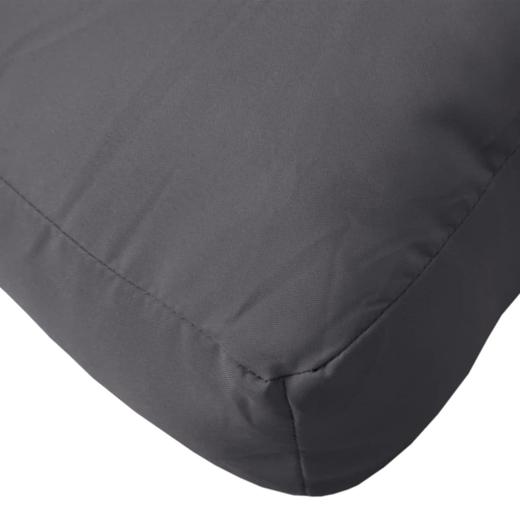 Pallet Cushions 2pcs Polyester Fabric Water Resistant Outdoor Patio Anthracite