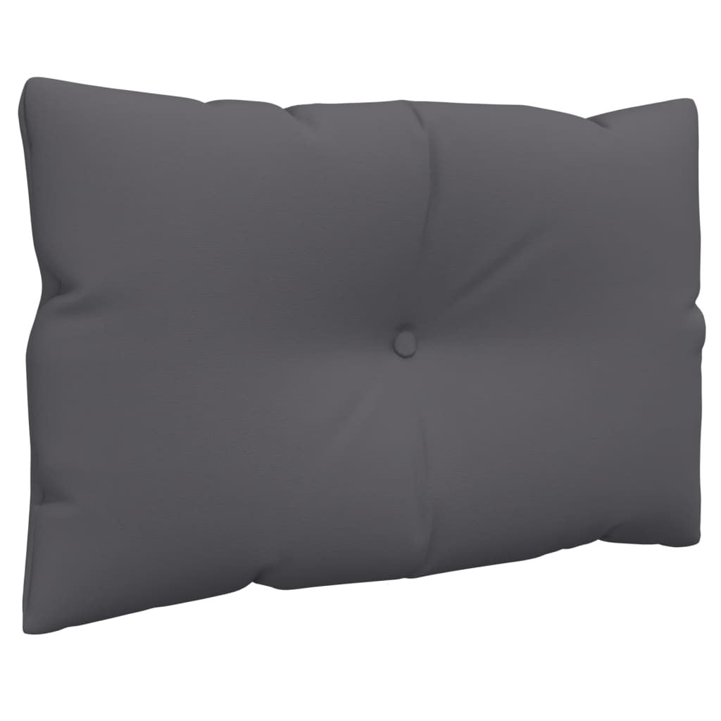 Pallet Cushions 2pcs Polyester Fabric Water Resistant Outdoor Patio Anthracite