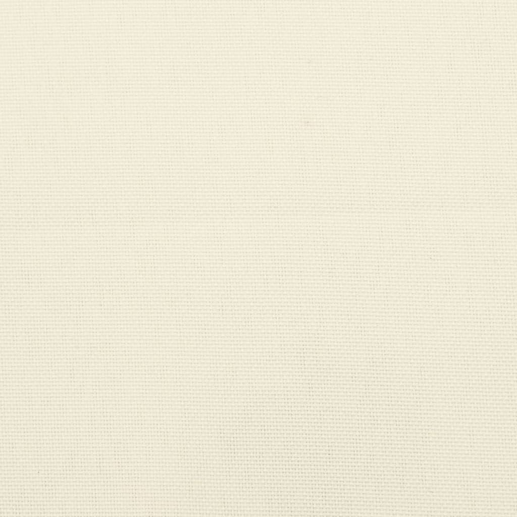 Garden Bench Cushions 2pcs Cream White 200x50x7cm Oxford Fabric