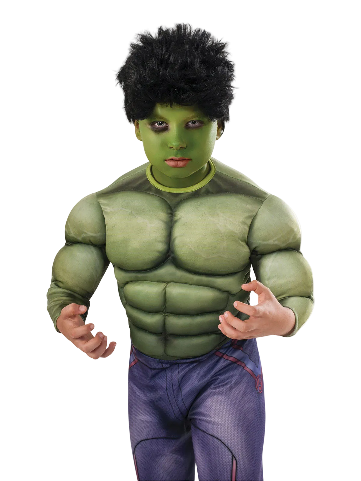 Hulk Wig for Kids with Short Hair Look for Marvel Dress Up