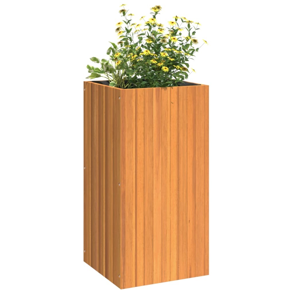 Garden Planter Solid Acacia Wood Multi Function Indoor Outdoor Decor 45x45x90cm